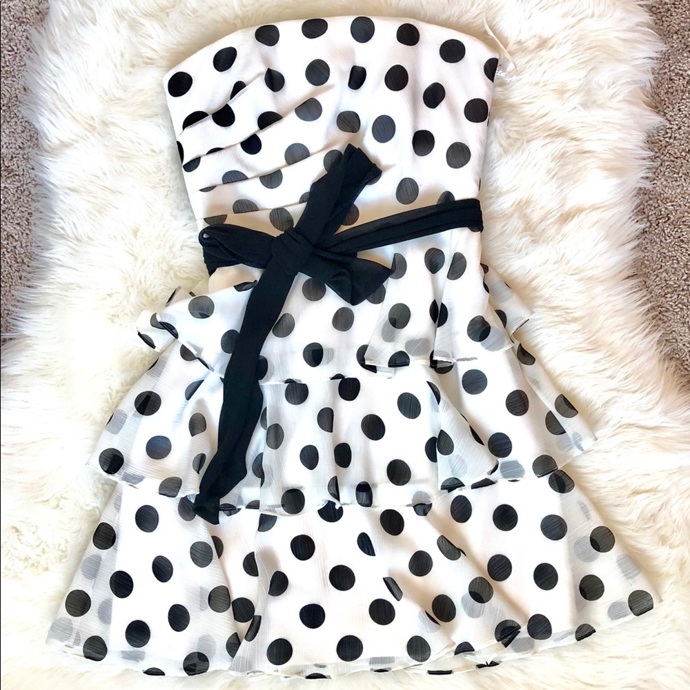 White House Black Market polka dot dress